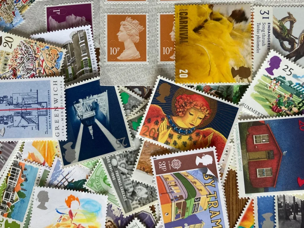 واژه‌نامه جامع تمبرشناسی – نمونه تمبر