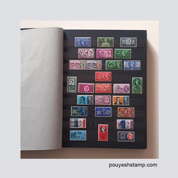 آلبوم منتخب تمبرهای انگلستان دوره ملکه الیزابت