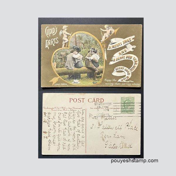 کارت پستال تمبر دار ادوارد هفتم 1905