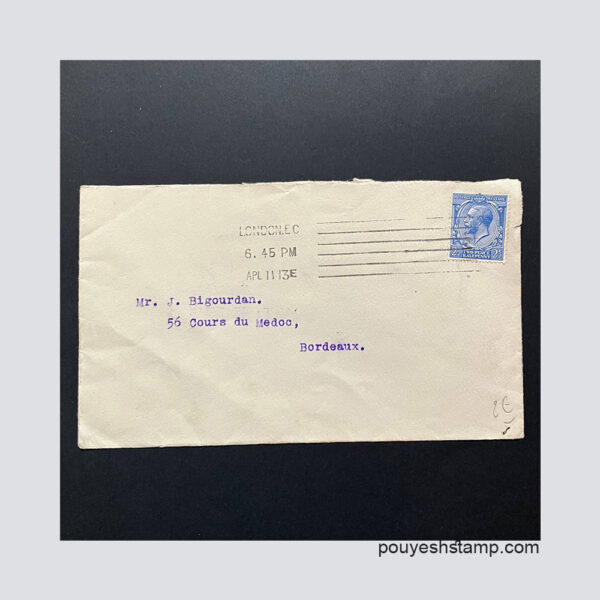 پاکت آنتیک جورج پنجم 1913