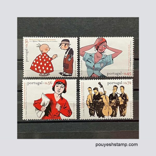 تمبر یورویی  پرتغال سری کارتونها  2004