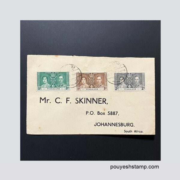 پاکت مهر روز کلاسیک تاج گذاری جورج ششم 1937