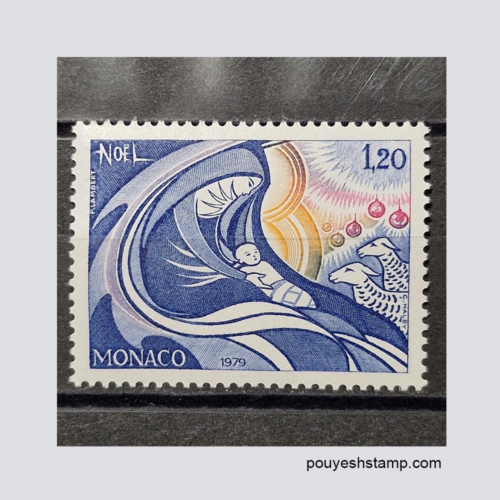 34 تمبر موناکو_کریسمس 1979 - تصویر 1