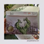 پاکت مهر روز مدال‌دار مارول انگلستان ۲۰۱۹ | هالک – Royal Mail Marvel Hulk Medal Cover - تصویر 2