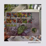 پاکت مهر روز مدال‌دار مارول انگلستان ۲۰۱۹ | هالک – Royal Mail Marvel Hulk Medal Cover