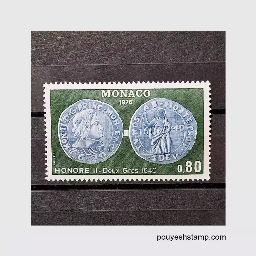14 copy تمبر موناکو_سری سکه شناسی موناکو 1976 - تصویر 1