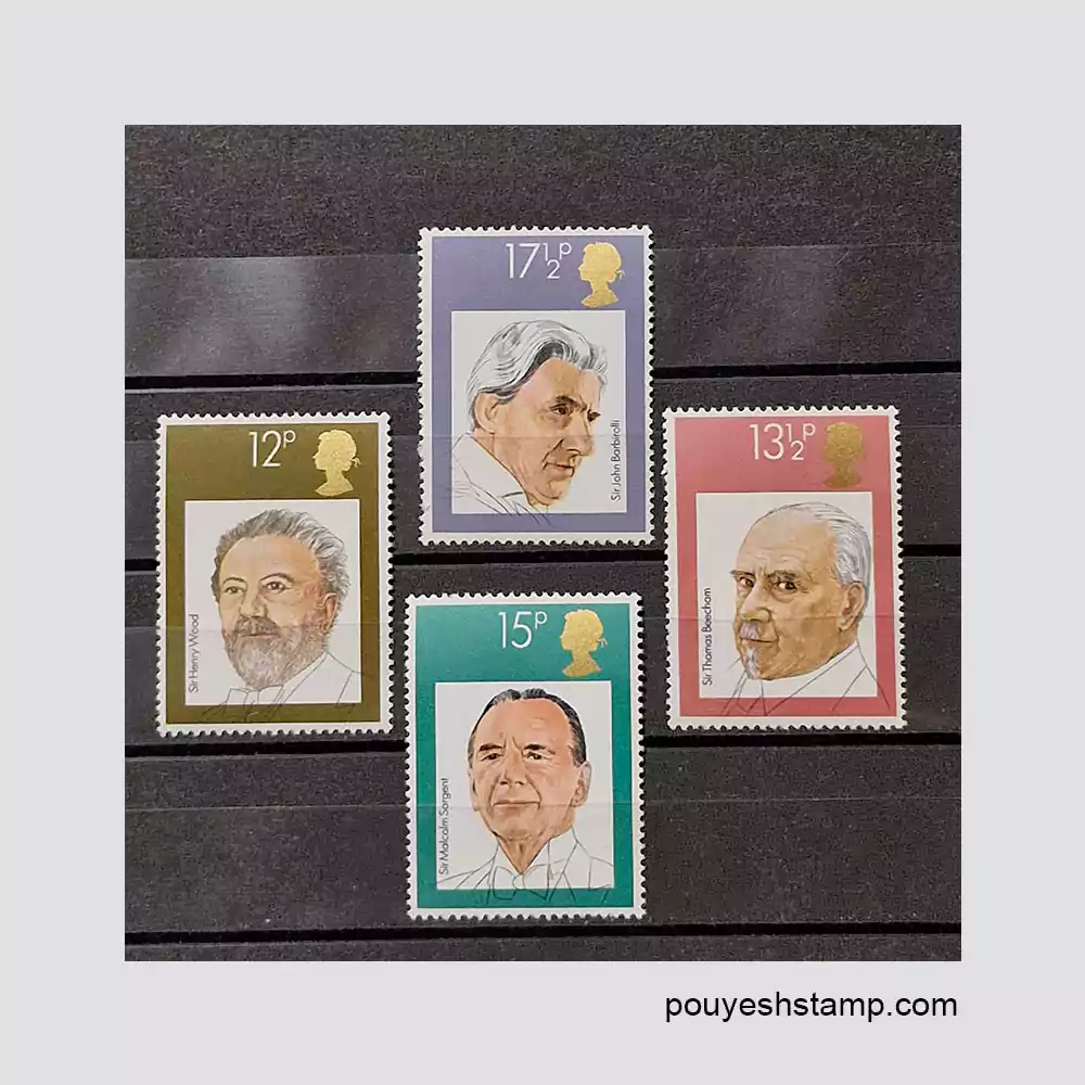 61 copy تمبر انگلستان_سری موسیقیدانها 1980 - تصویر 1
